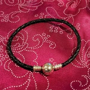 Chamilia black leather bracelet
